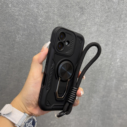 Magnetic iPhone case with lanyard