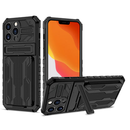 Card holder and drop-proof Apple phone case