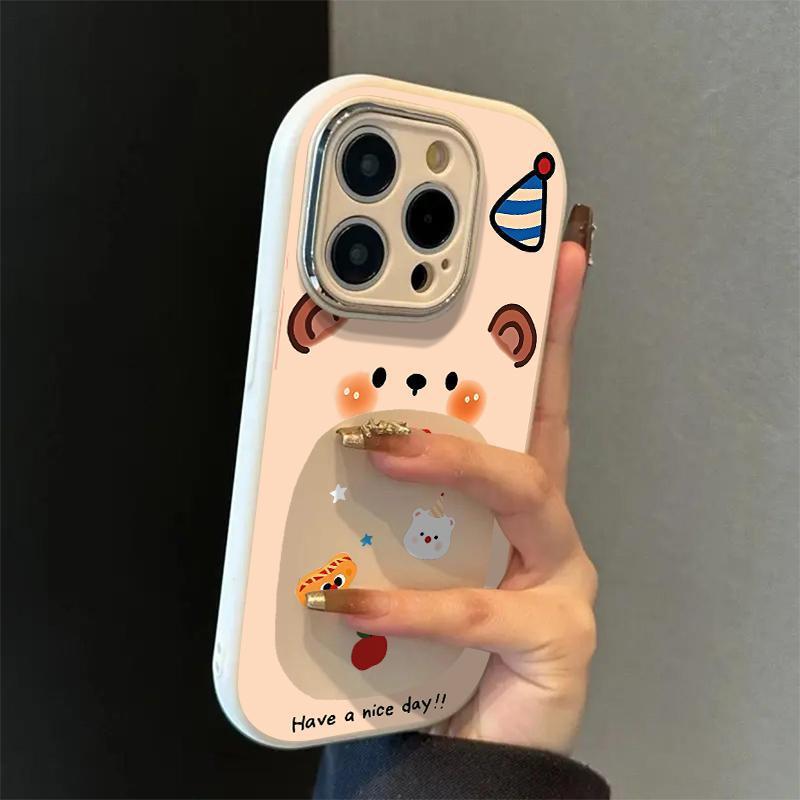 Cute bear Apple phone case