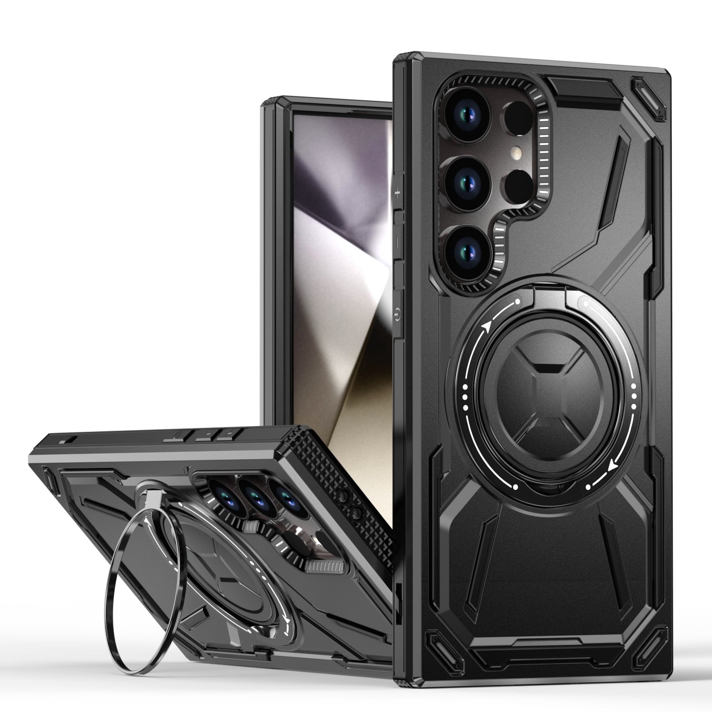 Golden Armor 2nd Generation Magnetic Stand Anti-drop Samsung Phone Case