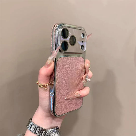 Lychee-patterned CD-patterned Apple phone case