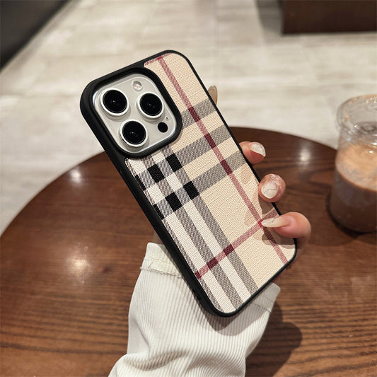 British-style striped magnetic iPhone case