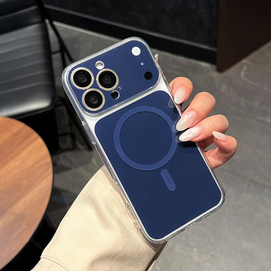 Acrylic eye-catching magnetic Apple phone case