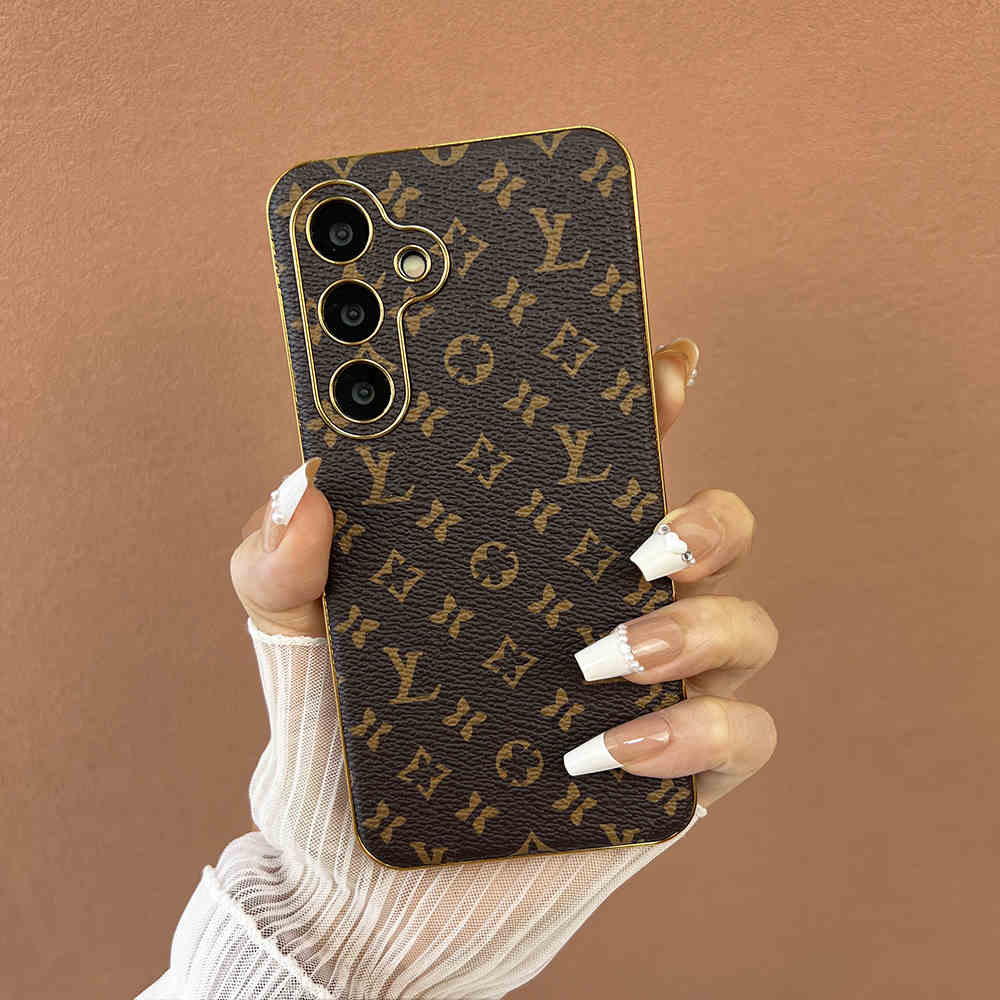 Fashion brand leather luxury high-end Samsung protective case