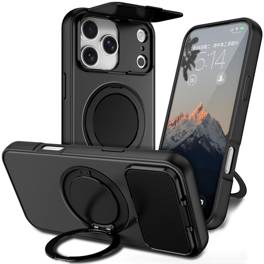 Shell God Rotating Stand Magnetic Apple Phone Case