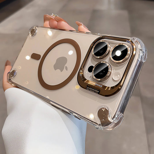 Hardware invisible lens holder magnetic iPhone case