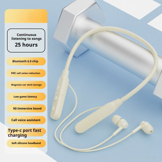 Neck-hanging wireless Bluetooth headset