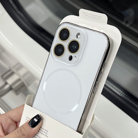 Nano original color fine circle magnetic Apple phone case