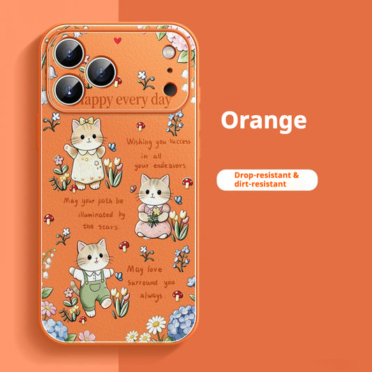 Flower Kitten Apple Phone Case