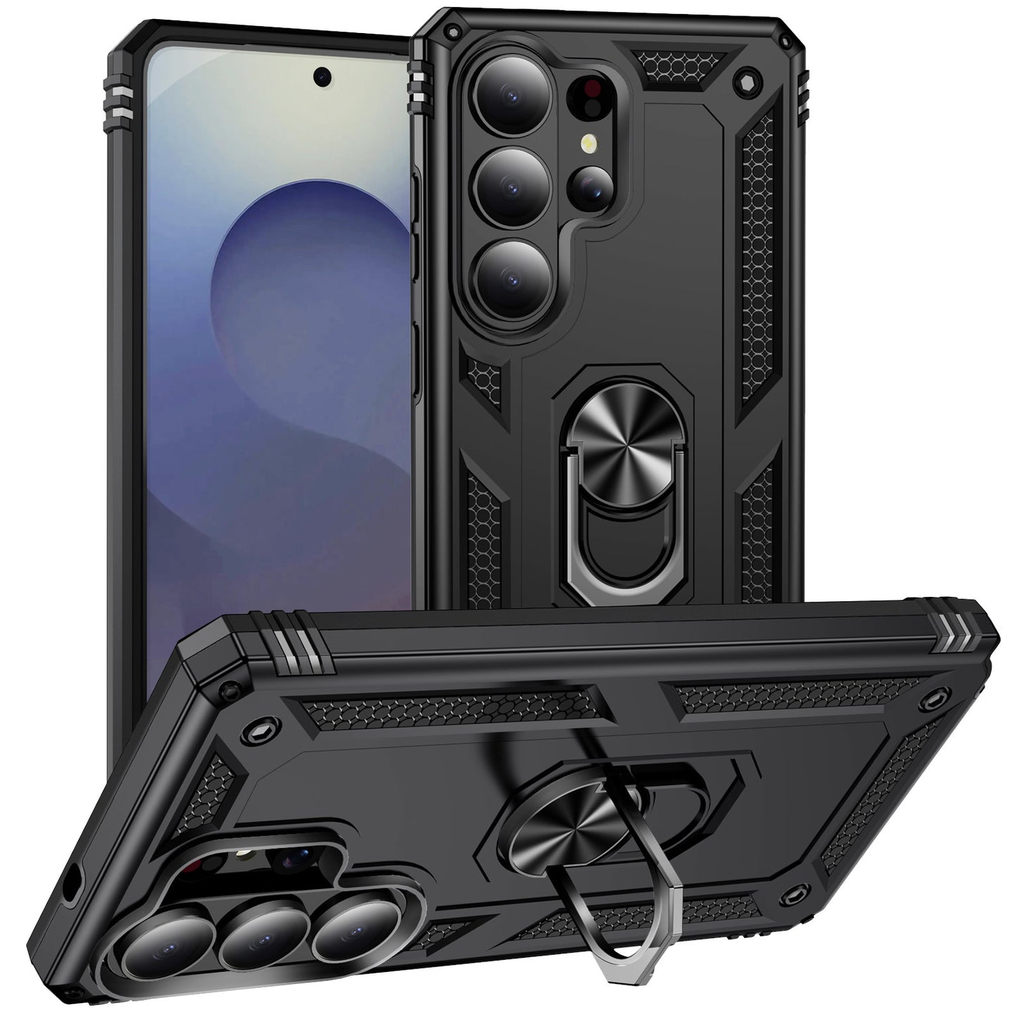 Military-grade anti-drop magnetic stand Samsung phone case