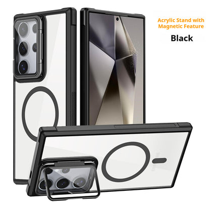 Acrylic magnetic eye protection stand for Samsung phone case