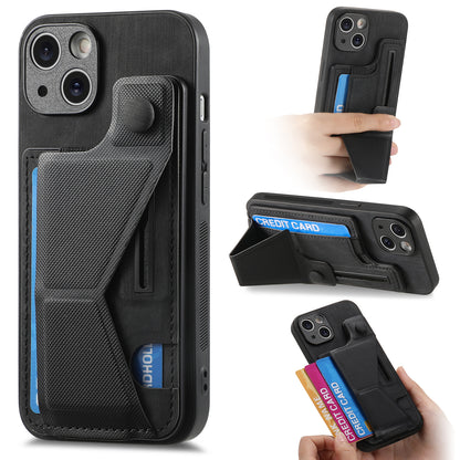 Leather Card Holder Stand iPhone Case