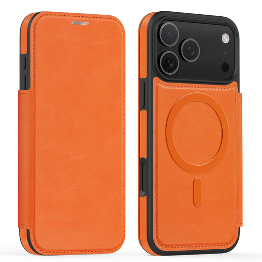 Lingdun magnetic flip case with SIM card slot for Apple iPhone