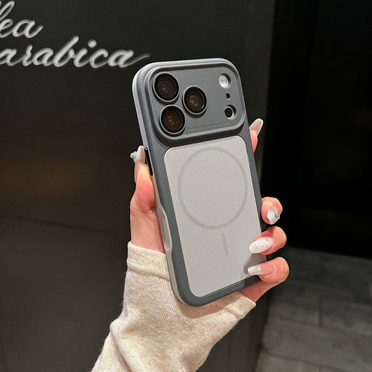 Armor Shield Dot Pattern Magnetic Apple Phone Case
