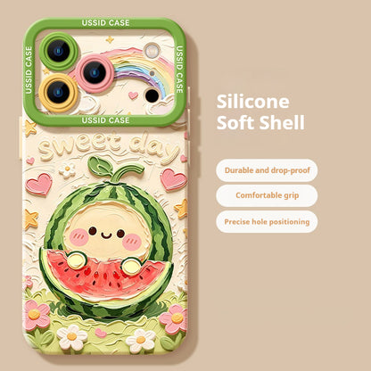 Oil painting fruit apple phone case