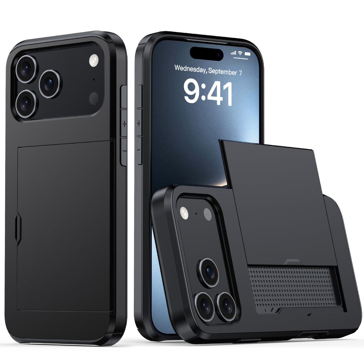 Matte, card-holding, drop-proof iPhone case