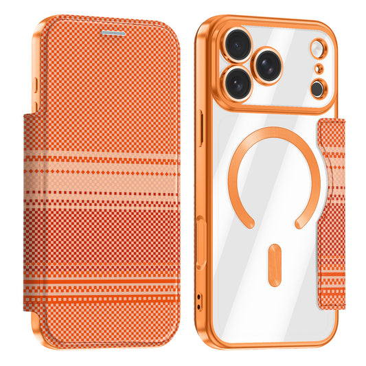 Colorful Shield Flip Magnetic Apple Phone Case
