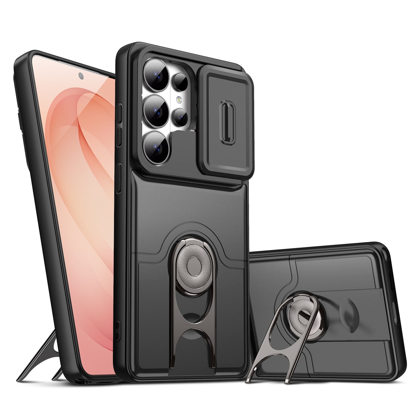 Linktop sliding window bracket mecha Samsung phone case