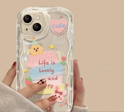 Transparent Creative Apple Phone Case
