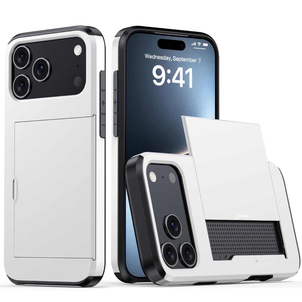 Matte, card-holding, drop-proof iPhone case
