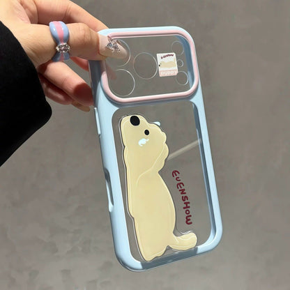 Cute animal stand Apple phone case