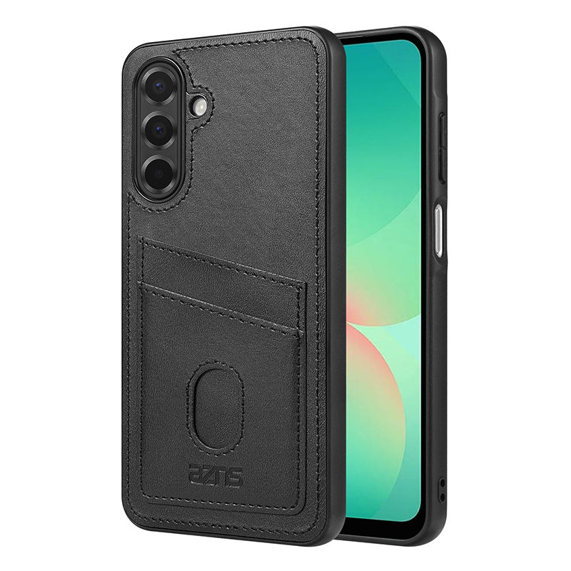 Business SIM card insert leather case Samsung phone case