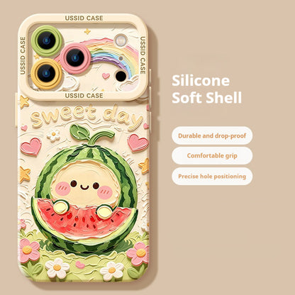 Oil painting fruit apple phone case