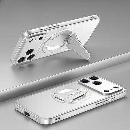 Electroplated Invisible Magnetic Stand Apple Phone Case