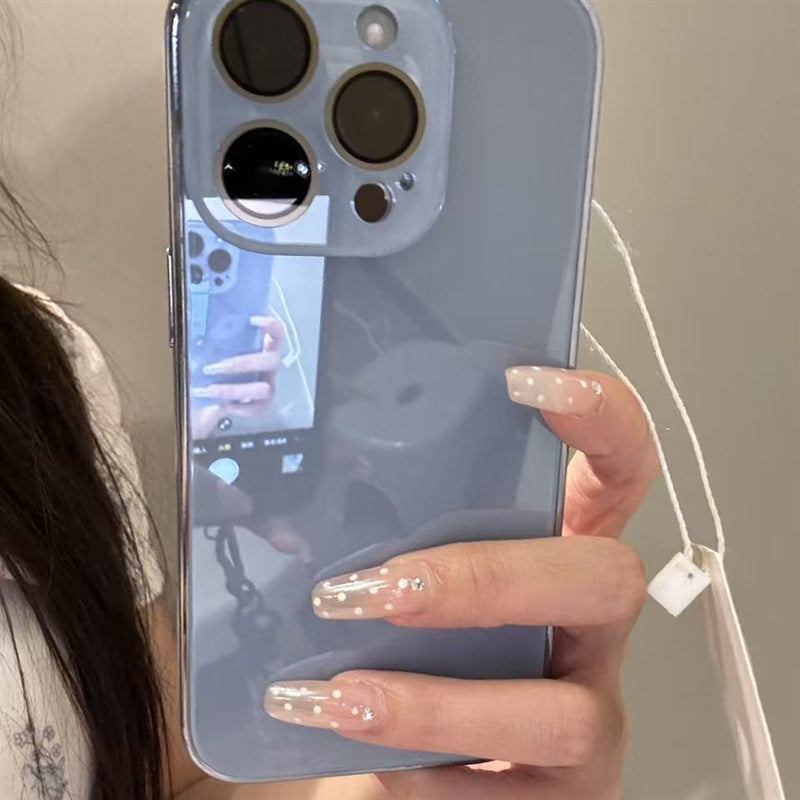Electroplated jade Apple phone case