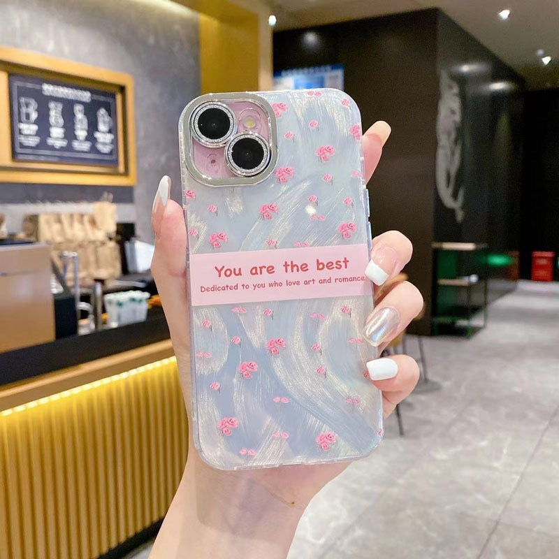 Fashionable Feather Bow Apple Phone Case