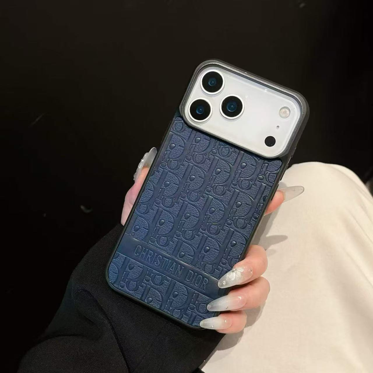 Luxury leather Apple phone case