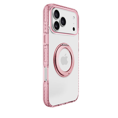 Transparent rotating stand magnetic Apple phone case
