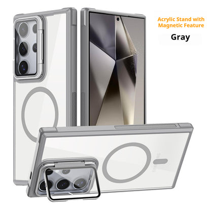 Acrylic magnetic eye protection stand for Samsung phone case