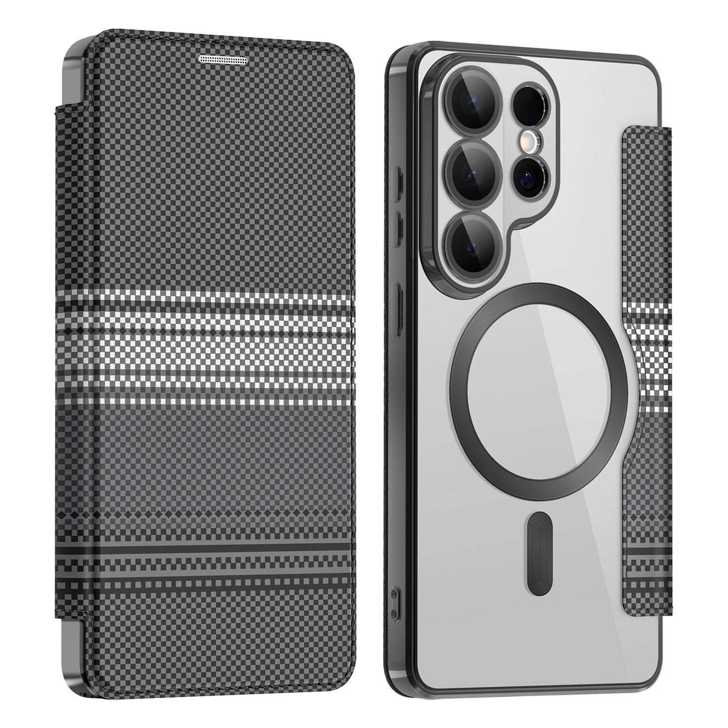 Colorful Shield Flip Magnetic Samsung Phone Case