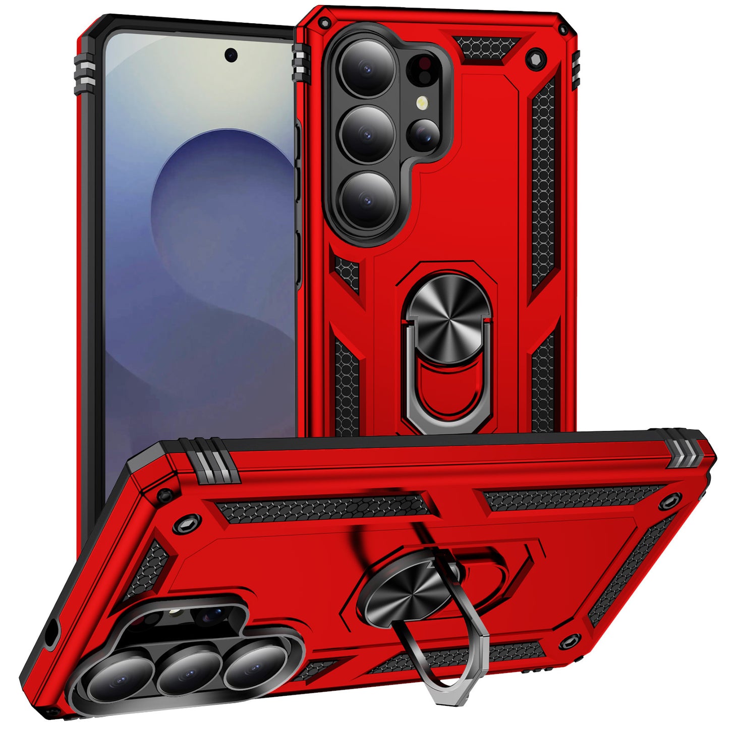 Military-grade anti-drop magnetic stand Samsung phone case