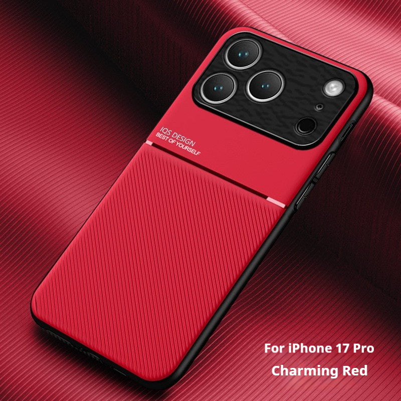 Minimalist textured magnetic Apple phone case