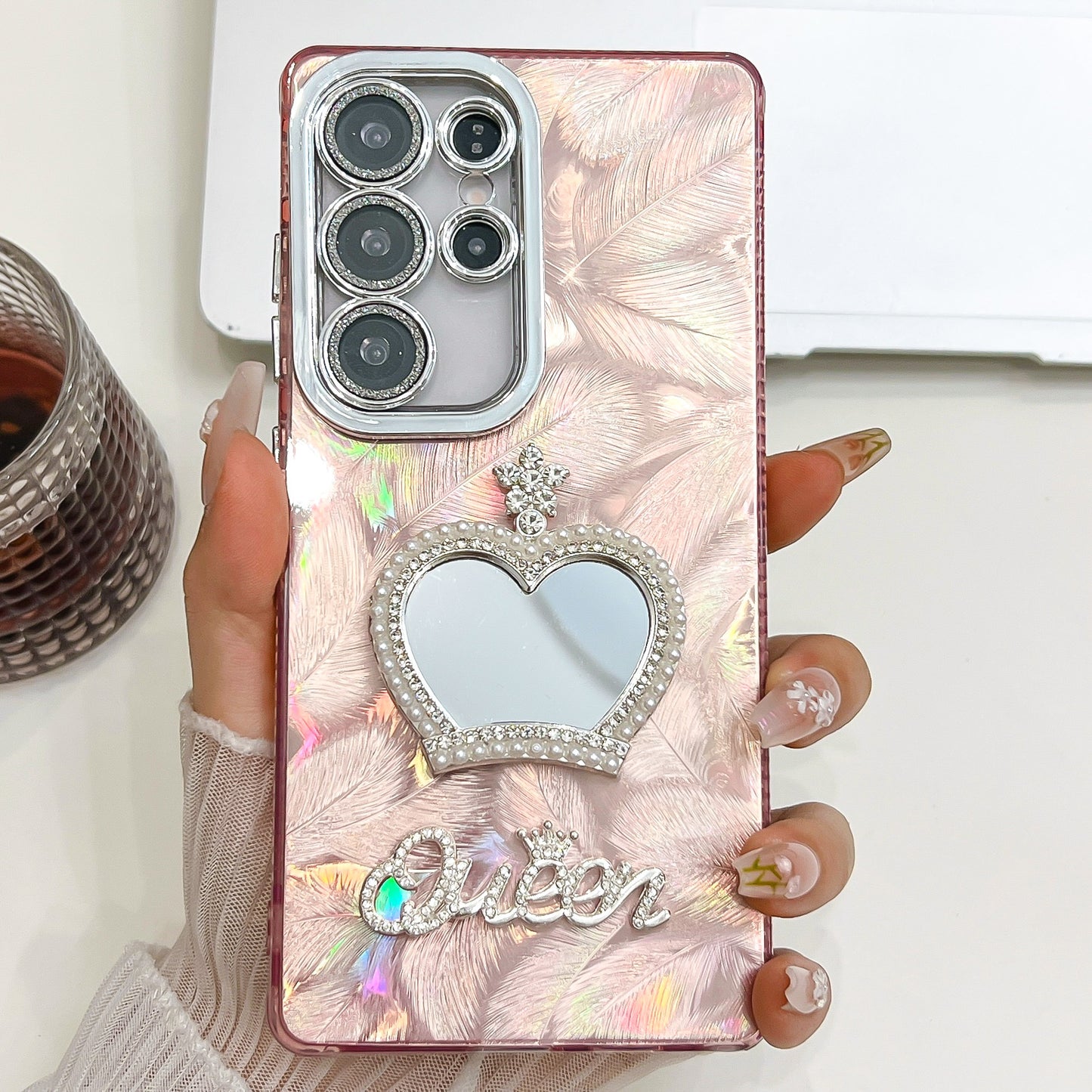 3D mirror letter electroplating Samsung mobile phone case