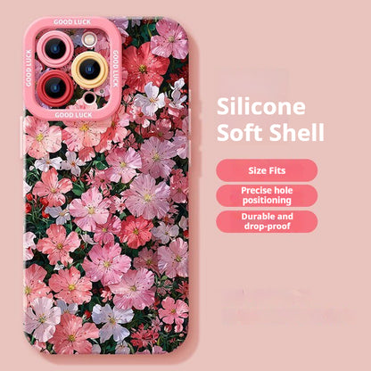 Creative Flower Apple Phone Case