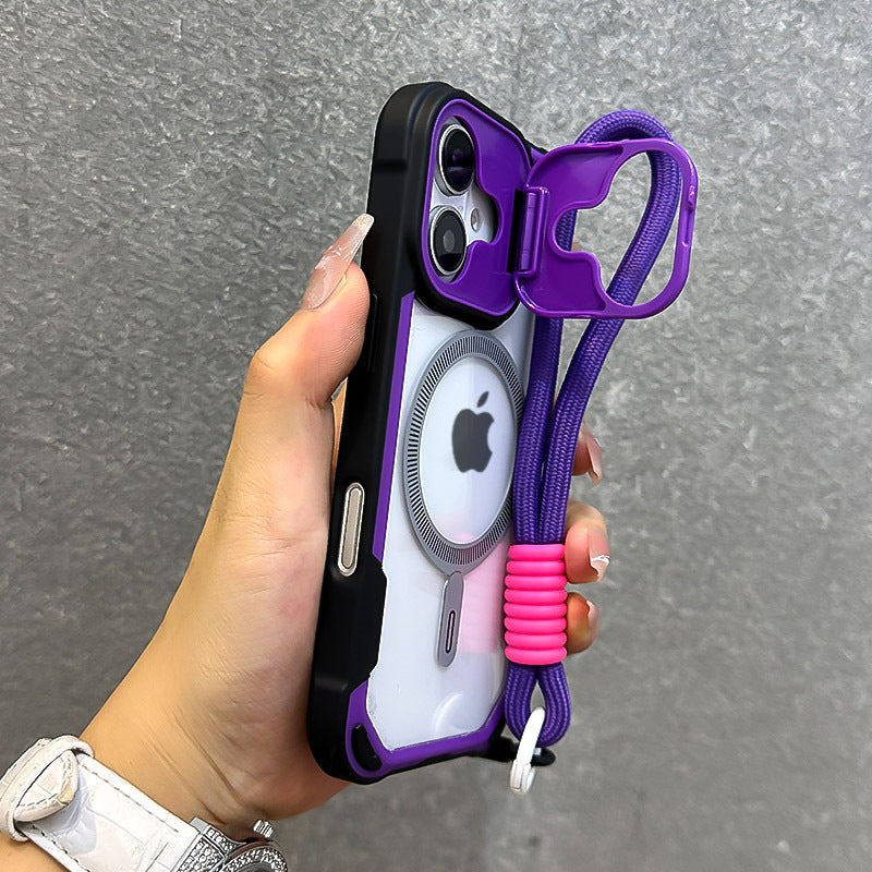 Lewei Bracket Magnetic Apple Phone Case