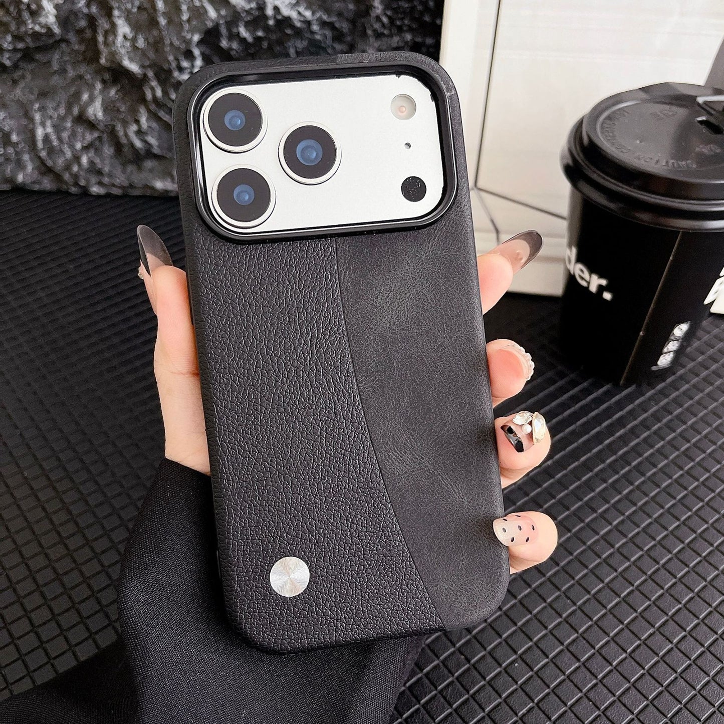 Cow-print and panel-style iPhone case