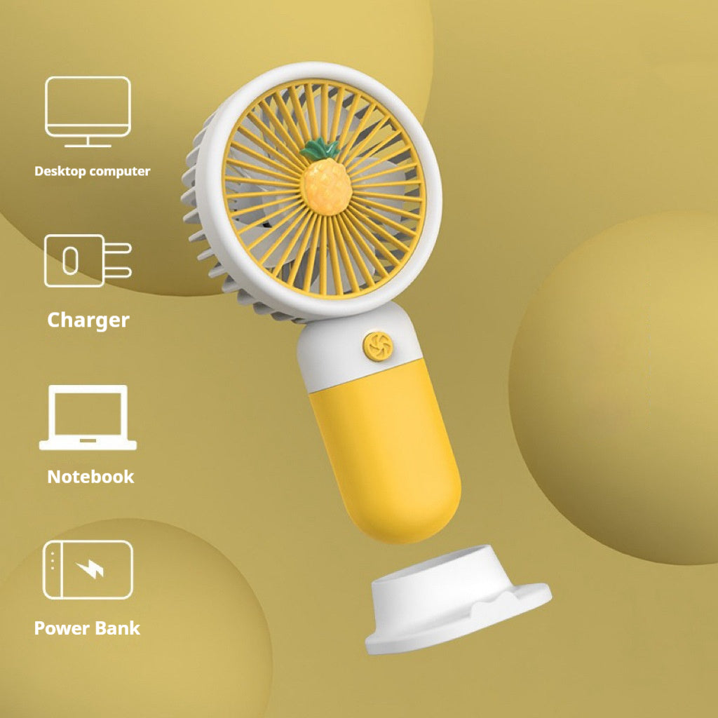 Cartoon cute handheld small fan