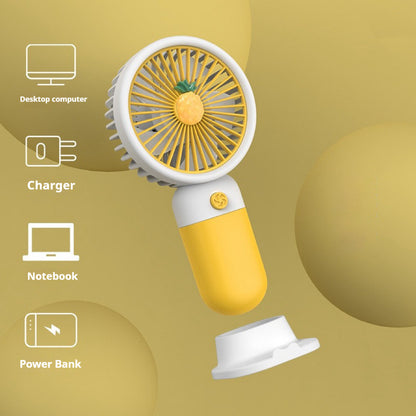 Cartoon cute handheld small fan
