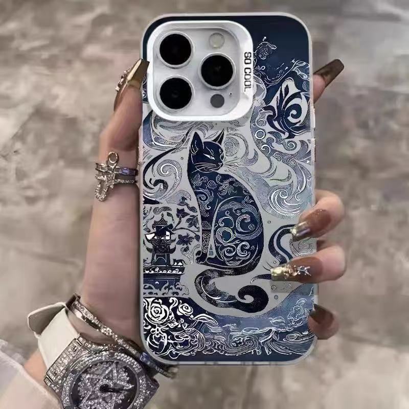 Totem Cat Anti-drop Apple Phone Case