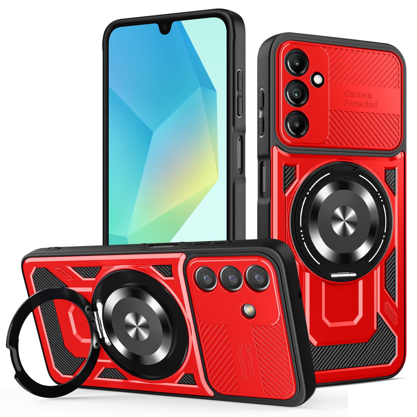 U-shaped magnetic Samsung phone case