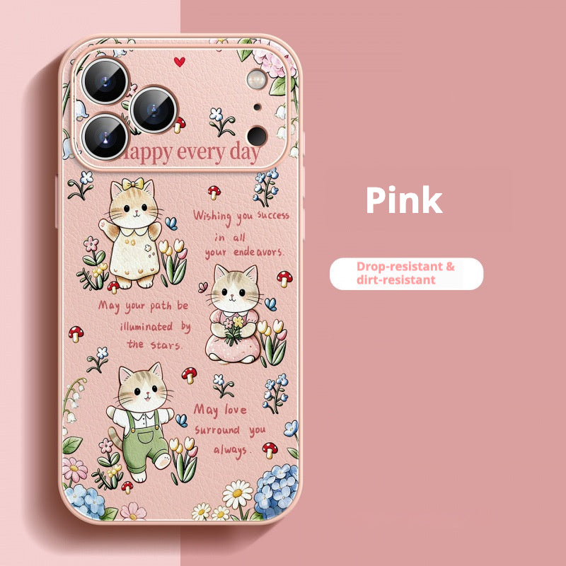 Flower Kitten Apple Phone Case