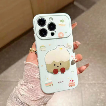 Creative cake-shaped anti-drop Apple phone case