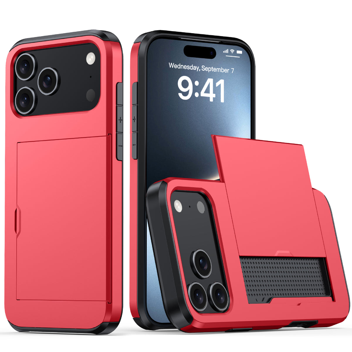 Matte, card-holding, drop-proof iPhone case
