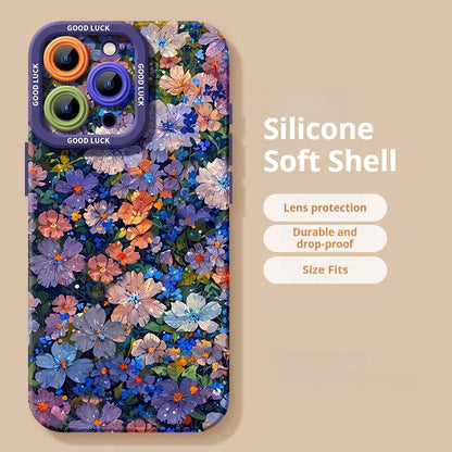 Creative Flower Apple Phone Case