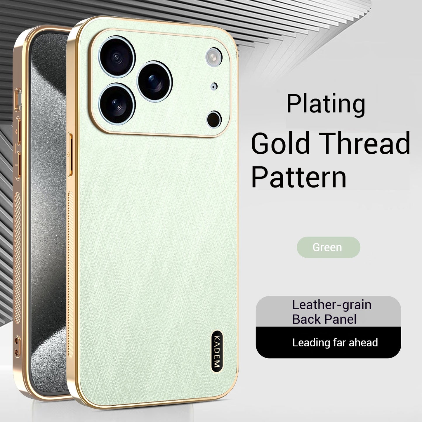 Electroplating magnetic gold pattern Apple phone case