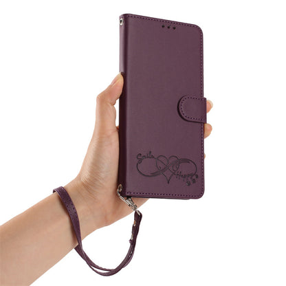 Heart-shaped letter leather Apple phone case